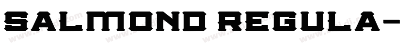 Salmond Regula字体转换